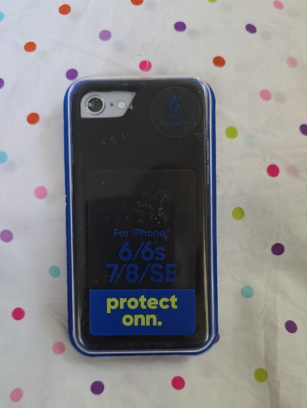 Protect Onn. Black Protective Case for iPhone 6/6s/7/8/SE